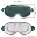 New Electric Heated Eye Mask Sleeping Mask Wireless Rechargeable Vibration Eye Massager Relieve Eye Strain Dark Circles Dry Eye