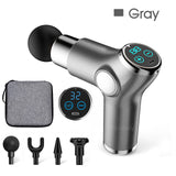 Mini LCD Massage Gun 32 Speed Touch Screen Deep Tissue Percussion Muscle Mini Massager Fascial Gun For Pain Relief Body Massage