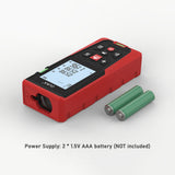 2.0-inch LCD Laser Distance Meter Diastimeter Range Finder Distance Measurement Gauge 99 Group of Data Storage Distance Area