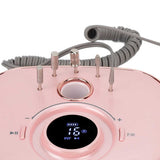 Nail Grinding Machine Rose Gold Rechargeable Nail File Machine Long Lasting Low Noise for Home