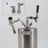 Mini Keg Ball Lock Tap Dispenser Include 50cm Silicone Hose 304 Stainless Steel Dispenser Homebrew Spear