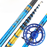 5.6m 6.3m 7.0m Front -end Fishing Rod Super Light Super Hard Three-positioning Stream Pole Do Not Cut Line