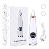 Electric Blackhead Remover Vacuum Face Ance Pore Cleaner Ultrasonic Skin Scrubber Pimple Black Head Suction Facial Washing Brush
