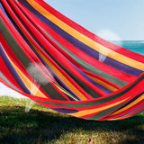 60#Two-person Hammock Camping Thicken Swinging Chair Outdoor Hanging Bed Canvas Rocking Chair Not with Hammock Stand 200*150cm