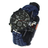 Outdoor Multifunction Rope EDC Safety Equipment Tools Bracelet Camping Tactical Survival Watch