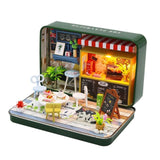 Box Theatre Diy Wooden House for Dolls Miniature Home 13 Styles Nostalgic Theme Doll House Furniture Accessories Toys for Kids