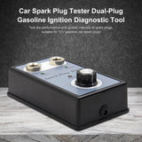 Spark Plug Tester For Cars Dual Holes Spark Tester Automotive Spark Tester Plug For 12V Gasoline Vehicles