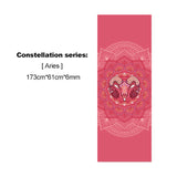 2021 New PVC Beautifully Constellation Printed Yoga Mat 6MM Beginner Non-slip Fitness Mat for Gym Home Travel Pad