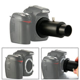 Full Metal Telescope Camera Adapter T-Ring + 1.25" Telescope Mount Adapter + Extension Tube for Nikon DSLR for Canon EOS DSLR