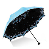 Quality Folding Umbrella For Women Brand Travel Anti-UV Windproof Rain Flower Modish Female Sun Girl Parasol Pocket Umbrellas