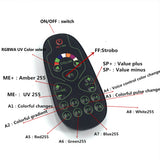 Wireless Remote Control LED dj light Led Flat Par 9x18W RGBWA UV 6IN1 DMX controlled Home Disco Lights