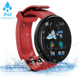 D18S Smart Bracelet BT4.0 Color Screen Sports Pedometer Round Blood Pressure Heart Rate Monitor Waterproof SmartWatch HOT SALE