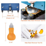 16Pcs Watch Press Tool  for Watch Back Remover Closer Repair with Watch Battery Replacement Kit Fitting Dies 85LB