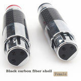 Hi-end HIFI Audio Line 5N OCC Crystal Silver RCA To XLR Male &amp; Female Cable Carbon Fiber Plug