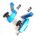 30# Slide Chute Stop Block Aluminum Alloy Limit Block Woodworking Accessory Utility Tool Chute Limit Stop Block