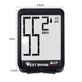 WEST BIKING Bike Computer Wireless Large Screen Waterproof With Backlight Bicycle Stopwatch Speedometer Cycling Accessory