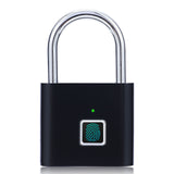Keyless USB Rechargeable Fingerprint Smart Padlock Quick Unlock Zinc Alloy Door Loker Box Keyed Door Lock Home Security