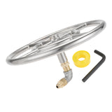 Propane &amp; Natural Gas Fireplace, Fire Pit 12 Inches 304 Stainless Steel Propane Fire Pit Ring Burner + 150K BTU Valve