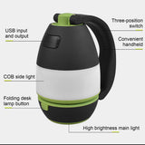 Super Bright USB Charging Outdoor Tent Portable Smart Mobile Power Light Flashlight Camp Lamp Spotlight Work Emergency