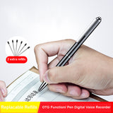 32GB Digital Voice Recorder Pen 64G 128GB Audio Recording WAV 192Kpbs Rechargeable Sound Dictaphone V10