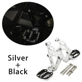 Silver Motorcycles Footrest Foot Pegs CNC Footpegs for Honda XADV750 XADV 750