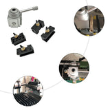 Mini Quick Change Tool Lathe Tool Holder Post Cutter Holder Screw Kit Set Boring Bar Turning Facing Holder Wrench
