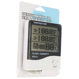 HTC-2 Indoor Outdoor hygrometer Digital Temperature Humidity Meter Thermometer Weather Station Clock Alarm Wall Sensor Probe