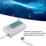 TL866II Plus USB EEPROM Flash BIOS Car NAND Burning Programmer+17X Accessories For ATMEL AVR ATMEGA AT90 PIC GAL SRAM