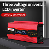 Corrected Sine Wave Car Inverter DC48V60V72V to AC220V Home High Power Solar Converter 3000W 4000W 6000W Peak Power