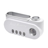 Hanging Toothbrush Holder Automatic Toothpaste Squeezer Dispenser Makeup Storage Rack Bathroom Accessories