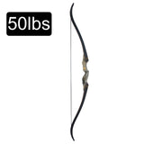 60 Inch Archery Bow Recurve Bow Wooden Handle Traditional Archery Fiberglass Limbs for Practice Outdoor Hunting Shooting Sports
