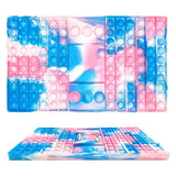 Big Fidget Game Rainbow Chess Board Push Bubble Pop Fidget Sensory Toys Relieve Stress Family Interaction Party Games Toy Gifts