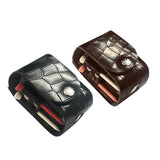 Portable Crocodile Pattern Golf Ball Bag Double Ball Bag Mini Golf Buckle Storage Bag Hold 2 Balls Outdoor Sports Golf Waist Bag