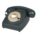 Rotary Dial Telephone Retro Old Fashioned Landline Phones Classic Corded Phone with Metal Bell and Redial Function Home Decor