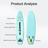 Inflatable Surfboard Seaside Beach Water-skiing Surfboard Pulp Board Water Sports PVC Surfboard Paddle Board Surfing Board New