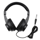Wired Stereo Monitor Headphones Over-ear Headset with 50mm Driver 6.5mm Plug for Recording Monitoring Music Appreciation Black