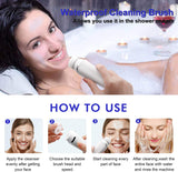Beauty Electric Facial Cleansing Brush Face Spa Massager Waterproof Spin Sonic Exfoliating Face Scrubber Brush Skin Care Machine