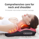 Jinkairui Wormwood Electrical Massage Pillow Shoulder Neck Massager Back  Foot Pillow with Heat Waist Legs Body Relaxation Gift