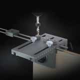 3-in-1 Punch Positioner with Clamp Punching Locator Hole Drill Punch Positioner Guide Locator Jig Dowelling Jig