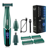 3 in 1 Women Electric Shaver Eyebrow Epilator Bikini Trimmer Professional Nose Ear Hair Removal Clipper Grooming Kit Wet/Dry
