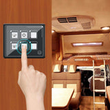 6 Way -thin Waterproof Membrane Control Panel Switch 12-24V Universal