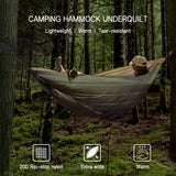 Multifunctional Hammock Underquilt Winter Warm Hammock Under Blanket Poncho for Outdoor Camping Traveling Swing With Bag