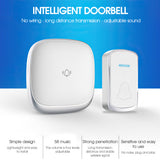 Wireless Doorbell Outdoor Waterproof Smart Doorbells 58 Songs Door Chimes 150 Meters Remote Door Bell
