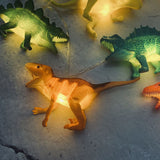 String Lights With Bright Dinosaurs Realistic Looking Dinosaurs Light 8 Leds Children Gift Plastic Toy For Bedroom Decoration