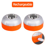 V16 Car Emergency Light Autonomous Emergency Signalling with Flashlight Approved Dgt Road Magnetic Beacon Help Traffic Warn Lamp