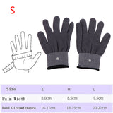 S/M/L Size Conductive Electrotherapy Massage Electrode Gloves Relax Shock Wire Tens Machine Therapy Hand Massager Tool