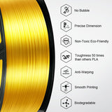 KAIGE PLA SILK Sublimation Filament 1KG 1.75MM Tolerance -/+0.02MM 3D Printer Silk Effect Refills Biodegradable Spool Material