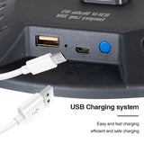 Portable Indoor Outdoor USB Rechargeable LED Emergency Light Phone Charging Power Bank Power Off Night Light Camping BBQ Lamp