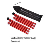Shinetrip Set Of 2, 5 Section 170Cm Telescopic Adjustable Tent Poles For Camping Tarp Awning Canopy Sun Shelter