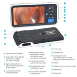 Otoscope With Light, 4.5Inch IPS Digital Video Otoscope, 3.9Mm Ear Camera With 6 Dimmable LED, Ear Wax Removal Camera
